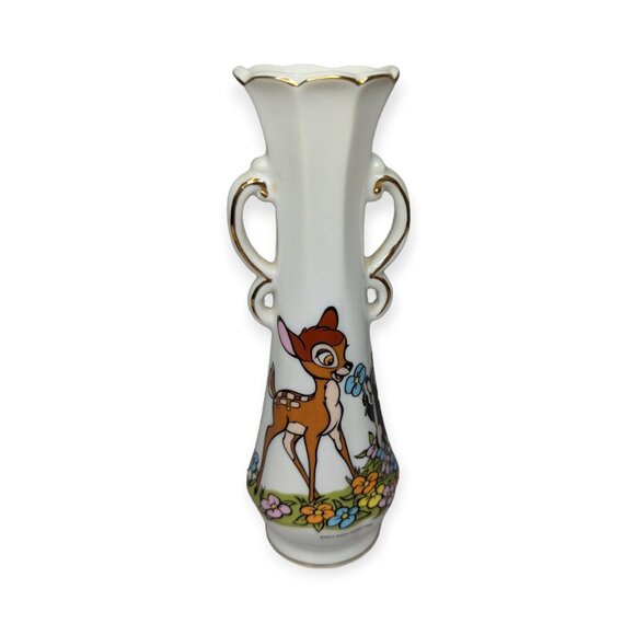 Vintage Walt Disney Productions Bambi Ceramic Flower Bud Vase - Picture 1 of 10